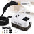 Hapyvergo Timing Steam Cleaner Handheld Steamer for Cleaning Grout Tile Car Detailing Pressurized Steam Cleaner with Brush Heads for Home Kitchen Bathroom (White)