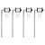 ZOSANY 4 Pack Stainless Steel 3/8 x 10 in Exhaust Hanger