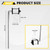 ZOSANY 4 Pack Stainless Steel 3/8 x 10 in Exhaust Hanger
