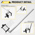 ZOSANY 4 Pack Stainless Steel 3/8 x 10 in Exhaust Hanger