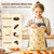 Zackoo Beeswax Bread Bag for Homemade Bread and Sourdough, Reusable Linen