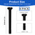 Door Lock Pin Replacement, Privacy Lock Push Pin Door Handle Parts 6-Pack