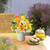 11pcs Artificial Lilies Real Touch Artificial Flowers Calla Lily Orange
