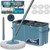 RinseWise Large Gen 1 Mop Bucket Set, Clean/Dirty Water Separation, Blue