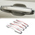 Bayyee 4Pcs Chrome Exterior Side Door Handle Frame Cover Ring Trim for XC60 2018-2022,for XC90 2016-2022,for Volvo S90 2017-2022, for V90 2017-2021