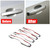 Bayyee 4Pcs Chrome Exterior Side Door Handle Frame Cover Ring Trim for XC60 2018-2022,for XC90 2016-2022,for Volvo S90 2017-2022, for V90 2017-2021