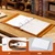 OVESMUSL 2 Pack PU Leather 3 Ring Binder, 2 Inch Green Brown