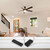 Ceiling Fan Light 10 to 50 Meters Remote Control Kit,6-Speed Variable Frequency Dimmable Controller with Battery Monitoring AC 110V-265V