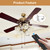 Ceiling Fan Light 10 to 50 Meters Remote Control Kit,6-Speed Variable Frequency Dimmable Controller with Battery Monitoring AC 110V-265V