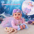 BABESIDE 15 Inch Mermaid Baby Doll Girl with Removable Tail and Accessories