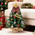 DEVONWIDE Prelit Mini Christmas Tree Tabletop with LED Lights, 2ft Artificial Xmas Tree with Treetop Star and Hanging Ornaments Small Christmas Trees Decoration for Home Cafe Office Desk, Green