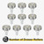uxcell 10 PCS Drawer Rollers 19mm x 6mm Wheel 6mm Step, Steel Bearing Roller Drawer Pulley Bearing Replacement Wheels for Windows Sliding Door Track Guide, M6 x 10mm Thread