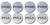 Be The Bestest 2" Inch Round Push Pull Door Signs (Brushed Silver) 304 Grade Stainless Steel (Pack of 4)