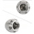 Bothyi Sewer Jetter Nozzle Cleaning Nozzle 1/2 inch Washing Pipe Unclogging Drain Pipe Cleaning, 60L
