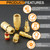 48Pcs 1/4" Quick Connect Air Hose Fittings, 1/4" NPT Air Compressor Fittings Kit with Swivel, Brass-Plated Pneumatic Tool Couplers and Plugs Set for Pneumatic Tools