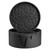 ME.FAN Silicone Coasters with Holder,[6 Pack] Drinking Coasters - Cup Mat for Hot or Cold Drinks, Thickened, Non-Slip, Non-Stick,Deep Tray Black