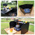 WINKIZA Camping Stove Windscreen Outdoor Foldable Gas Stove Windshield, Camping Wind Blocker with a Storage Bag for Butane Stoves, Propane Stoves, Camping, Hiking, Picnic, Cooking (Stove Not Included)
