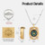 MecArmy CMP2 Brass Mini Compass, Pocket Compass Hiking Survival, Small IPX5 Waterproof, Glow-in-the-Dark, Compact, Necklace Pendant, Keychain & Lanyard Mount, Ideal Gift for Outdoor Enthusiasts