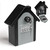 Key Lock Box with Combination lock & Key lock, Portable Large Capacity Key Storage Box Wall Mounted, Resettable Code, Waterproof Security Lock Box for Home, Office, Garage, Realtors Gray(1 Pack)