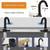 20.3ft Extension Ladder with 2 Detachable Hooks, Aluminum Telescoping Folding Ladder Portable Home Ladder, 3.4ft Folded Height, Adjustable Height, 330lbs Load Capacity, EN131 Standard