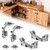 180° & 135° Full Overlay Corner Cabinet Hinges for Lazy Susan Bifold Doors