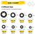 IEAWISL 330 PCS Internal Tooth Starlock Washers, M3-M12, Quick Speed Lock
