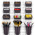 Pegboard Bins Cups with Hooks & Loops 12 Pack Peg Board Organizer (Black)