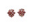Faship Gorgeous Burgundy Rhinestone Crystal Clip Ons Earrings - Burgundy Faship Gorgeous Burgundy Rhinestone Crystal Clip Ons Earrings - Burgundy
