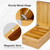 MaxGear Bamboo Business Card Organizer for 4" x 6" Cards