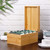 MaxGear Bamboo Business Card Organizer for 4" x 6" Cards