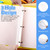 Sekonow 32Pcs 3 Hole Punched Magazine Holder, Magazine Organizer for Storage, 3 Ring Binder Insert Strips Magazine File Holder for Collectors, Translucent