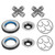 Front Axle Seal & Greaseable U Joint Kit & Hub O-Ring & Dust Seals for F250