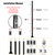 6ft Heavy-Duty Bolt Down Sign Post with Base, Plinth-Mounted Metal Holder with Pre-Drilled Holes, Base-Plate Mounted Pole for Parking Traffic Street Store 1pcs