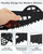 BEHOK 2 Pack Silicone Sink Protectors for Kitchen Sink, Trellis 13x11 Black