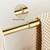 WNEBATH Crystal Gold Towel Bar, Gold Adjustable Bathroom Towel Holder Bar, Golden Single Towel Rack Hanger Home Towel Holder Rod for Bathroom Wall Mounted Bathroom Accessory