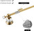 WNEBATH Crystal Gold Towel Bar, Gold Adjustable Bathroom Towel Holder Bar, Golden Single Towel Rack Hanger Home Towel Holder Rod for Bathroom Wall Mounted Bathroom Accessory