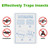 LFSYS 40 Packs Refill Card(Refills Only) for Plug in UV Light Fly Trap, Sticky Board Refills for LFSYS Plug-in Fly Trap