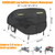 KONWLANG Log Splitter Cover, 600D Heavy Duty Waterproof Oxford Cloth, All Weather UV Dust Resistant, 83" L x 45" W x 39" H, Fit 15-45 Ton Gas Electric Log Splitter Outdoor Protection