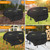 KONWLANG Log Splitter Cover, 600D Heavy Duty Waterproof Oxford Cloth, All Weather UV Dust Resistant, 83" L x 45" W x 39" H, Fit 15-45 Ton Gas Electric Log Splitter Outdoor Protection