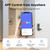 Jacchozhi Smart Gate Lock, Double Sided Keypad Door Lock, WiFi Fingerprint Digital Gate Latch, Surface-Mounted, Keyless Entry Rim Lock, Auto-Lock, Waterproof, for Outdoor Fence Garden Yard Pool