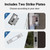 Jacchozhi Smart Gate Lock, Double Sided Keypad Door Lock, WiFi Fingerprint Digital Gate Latch, Surface-Mounted, Keyless Entry Rim Lock, Auto-Lock, Waterproof, for Outdoor Fence Garden Yard Pool