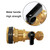 Joywayus Brass Water Container/Rain Barrel Spigot Kit 3/4" Threaded