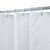 YISURE White Short Shower Curtain 40 inch Length for Walkin Tub with Hooks