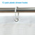 YISURE White Short Shower Curtain 40 inch Length for Walkin Tub with Hooks