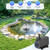Antfraer Floating Pond Fountain with Remote Control RGB LED Lights, 40W 660GPH Water Pump with 3 Spray Modes, Floating Fountain 27FT Cord & 65.6FT Mooring Line for Garden Ponds, Outdoor Water Features