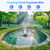 Antfraer Floating Pond Fountain with Remote Control RGB LED Lights, 40W 660GPH Water Pump with 3 Spray Modes, Floating Fountain 27FT Cord & 65.6FT Mooring Line for Garden Ponds, Outdoor Water Features