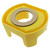 E-outstanding Yellow 30mm Push Switch Button Protective Cover Large Plastic Emergency Stop Button Protective Cover with Emergency Stop Warning Circle