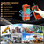 12V-440V Full Voltage Industrial Wireless Crane Remote Control Electric Lift Hoist Overhead Tower Bridge Radio Switch Receiver F21-E1B (2 Transmitter + 1 Receiver Orange)