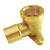 Joywayus Brass 1/2" Female x 1/2" Male 90 Degree Elbow Can Fixed Water Pipe Connector Plumbing with Base Plate
