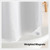 River Dream Fabric Snap in Shower Curtain Liner Replacement,White,53x60
